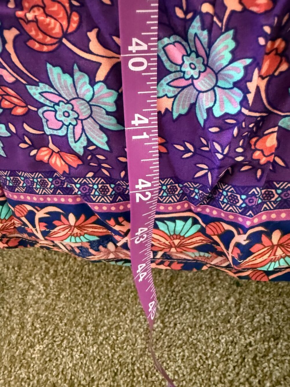 R Vivimos vibrant floral bohemian maxi dress. Size L - Picture 6 of 6